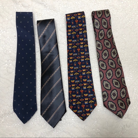 Lot of 10 VINTAGE Designer Ties - Picture 4 of 5